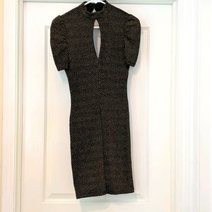 Black and Gold Cocktail Dress